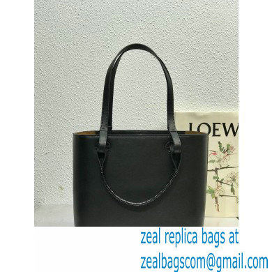 Loewe Small Anagram Tote Bag in Classic Calfskin Black