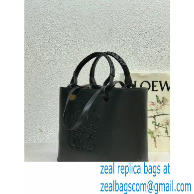 Loewe Small Anagram Tote Bag in Classic Calfskin Black