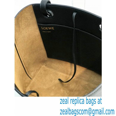 Loewe Small Anagram Tote Bag in Classic Calfskin Black