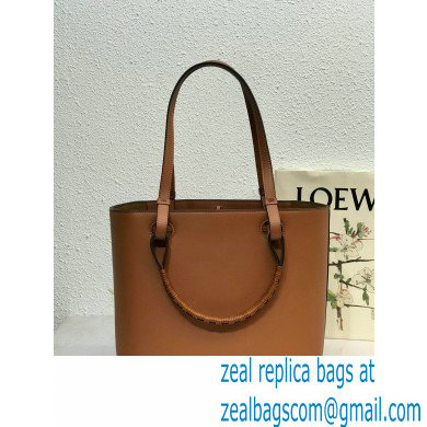 Loewe Small Anagram Tote Bag in Classic Calfskin Brown - Click Image to Close