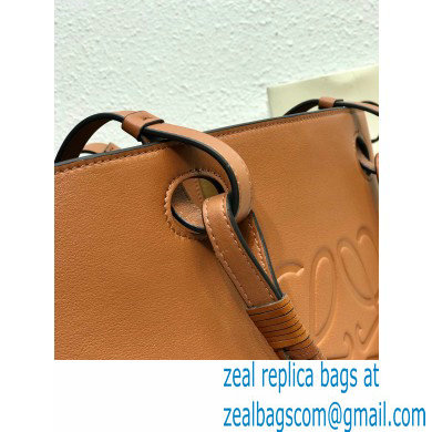 Loewe Small Anagram Tote Bag in Classic Calfskin Brown - Click Image to Close