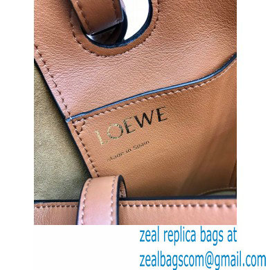 Loewe Small Anagram Tote Bag in Classic Calfskin Brown