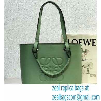 Loewe Small Anagram Tote Bag in Classic Calfskin Light Green