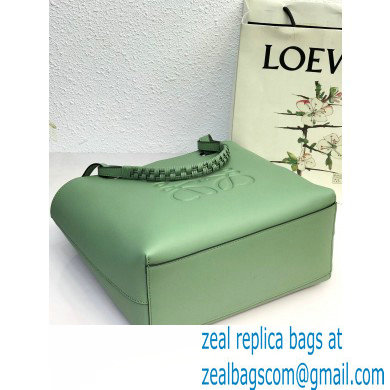 Loewe Small Anagram Tote Bag in Classic Calfskin Light Green