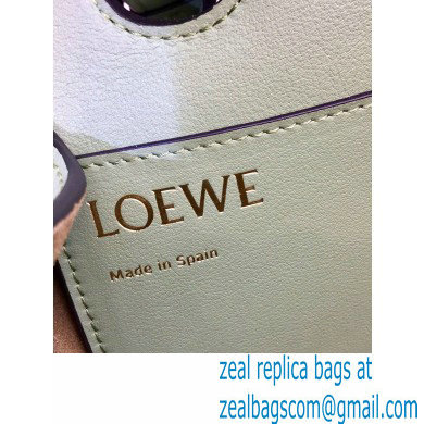 Loewe Small Anagram Tote Bag in Classic Calfskin Light Green