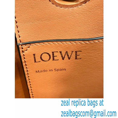 Loewe Small Anagram Tote Bag in Jacquard and Calfskin