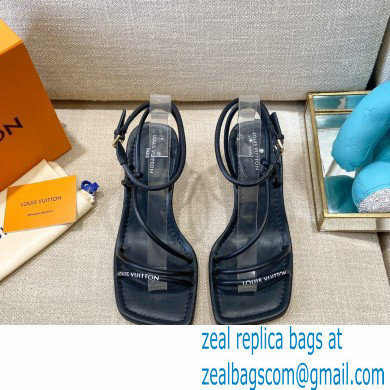 Louis Vuitton Heel 5.5cm Nova Sandals Black 2021