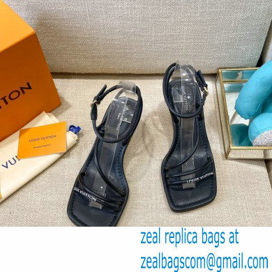 Louis Vuitton Heel 5.5cm Nova Sandals Black 2021 - Click Image to Close