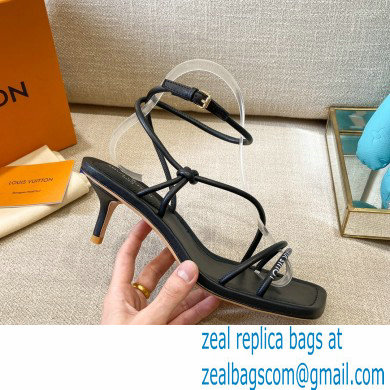 Louis Vuitton Heel 5.5cm Nova Sandals Black 2021