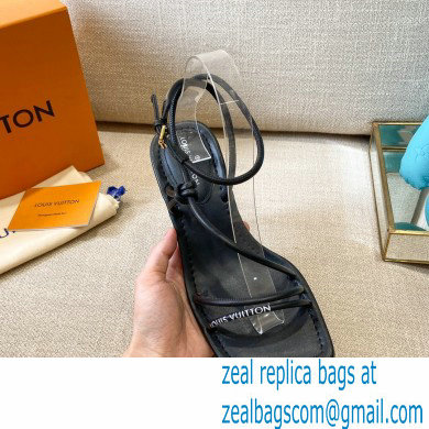 Louis Vuitton Heel 5.5cm Nova Sandals Black 2021