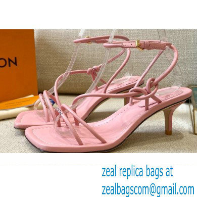 Louis Vuitton Heel 5.5cm Nova Sandals Pink 2021 - Click Image to Close