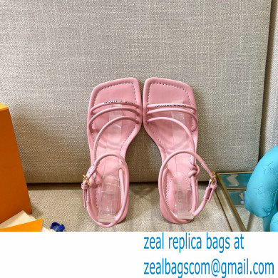 Louis Vuitton Heel 5.5cm Nova Sandals Pink 2021