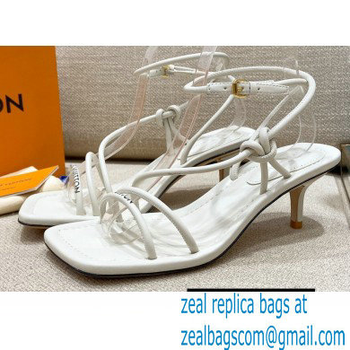 Louis Vuitton Heel 5.5cm Nova Sandals White 2021 - Click Image to Close