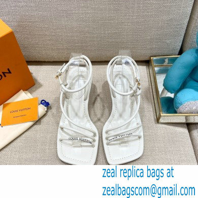 Louis Vuitton Heel 5.5cm Nova Sandals White 2021 - Click Image to Close