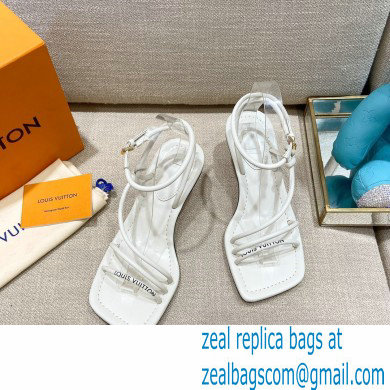 Louis Vuitton Heel 5.5cm Nova Sandals White 2021