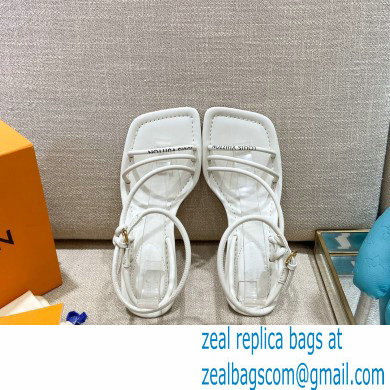 Louis Vuitton Heel 5.5cm Nova Sandals White 2021