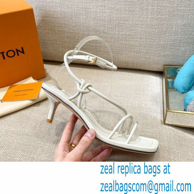 Louis Vuitton Heel 5.5cm Nova Sandals White 2021