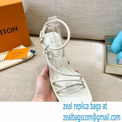 Louis Vuitton Heel 5.5cm Nova Sandals White 2021