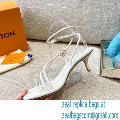 Louis Vuitton Heel 5.5cm Nova Sandals White 2021