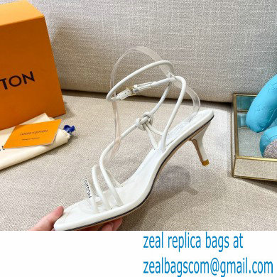 Louis Vuitton Heel 5.5cm Nova Sandals White 2021 - Click Image to Close