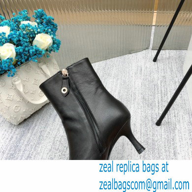 Louis Vuitton Heel 7cm Rotary Ankle Boots Black 2021