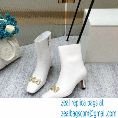 Louis Vuitton Heel 7cm Rotary Ankle Boots White 2021 - Click Image to Close