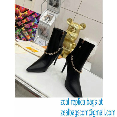 Louis Vuitton Heel 9.5cm Mansion Ankle Boots Black 2021 - Click Image to Close