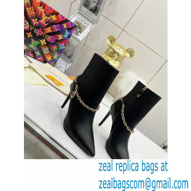 Louis Vuitton Heel 9.5cm Mansion Ankle Boots Black 2021