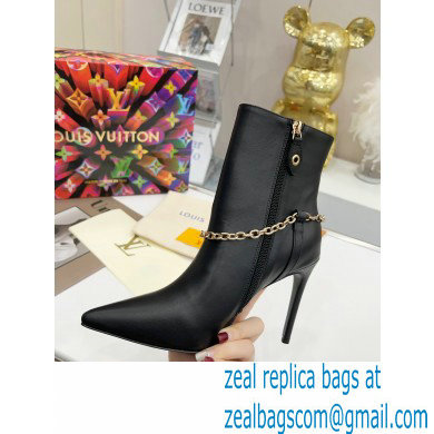 Louis Vuitton Heel 9.5cm Mansion Ankle Boots Black 2021 - Click Image to Close