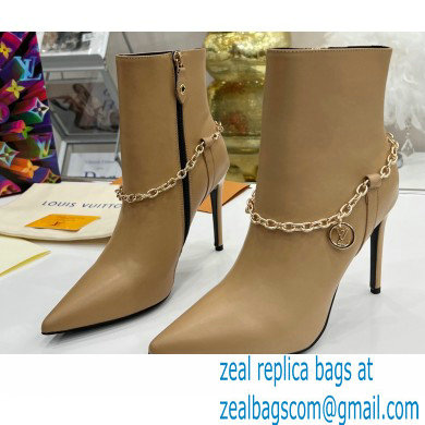 Louis Vuitton Heel 9.5cm Mansion Ankle Boots Nude 2021 - Click Image to Close