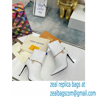 Louis Vuitton Heel 9.5cm Mansion Ankle Boots White 2021 - Click Image to Close