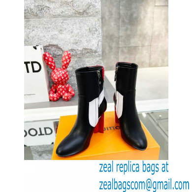 Louis Vuitton Heel 9.5cm Silhouette Ankle Boots Black/Red Cruise 2022 Fashion Show - Click Image to Close