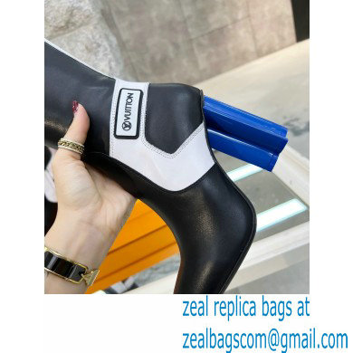 Louis Vuitton Heel 9.5cm Silhouette High Boots Black/Blue Cruise 2022 Fashion Show