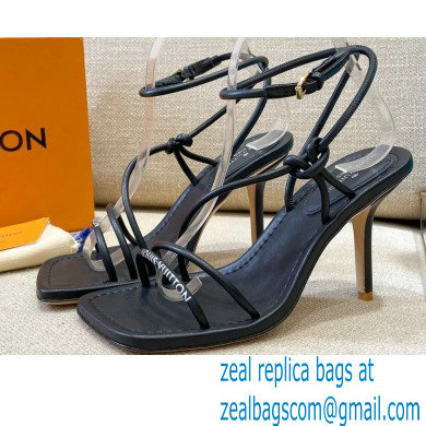 Louis Vuitton Heel 9cm Nova Sandals Black 2021 - Click Image to Close