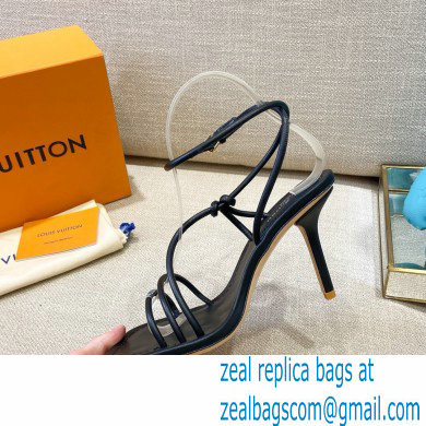 Louis Vuitton Heel 9cm Nova Sandals Black 2021