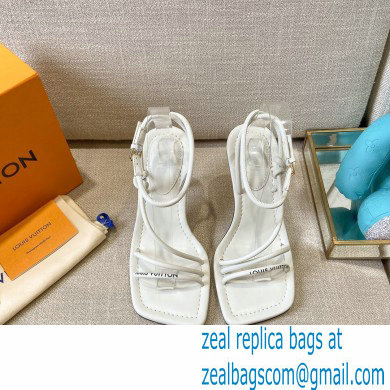 Louis Vuitton Heel 9cm Nova Sandals White 2021 - Click Image to Close