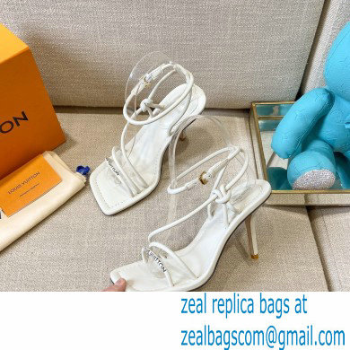 Louis Vuitton Heel 9cm Nova Sandals White 2021