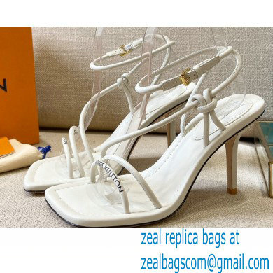 Louis Vuitton Heel 9cm Nova Sandals White 2021