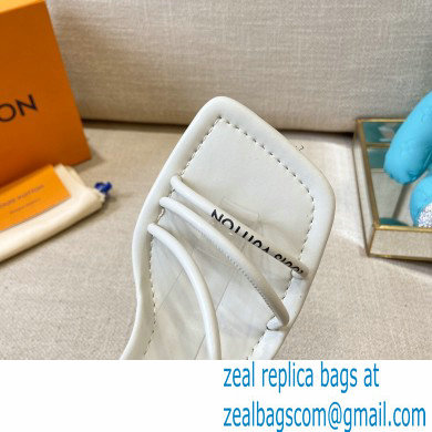 Louis Vuitton Heel 9cm Nova Sandals White 2021