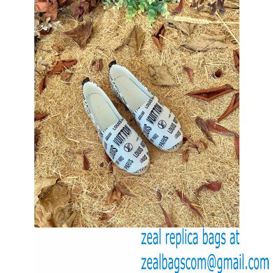 Louis Vuitton Starboard Flat Espadrilles Logo Print White/Black 2022