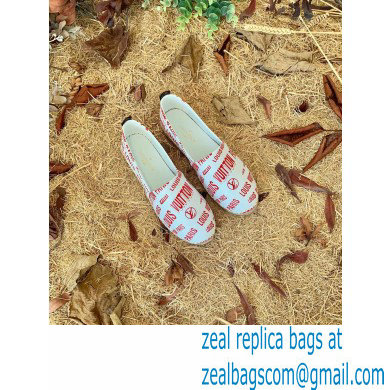 Louis Vuitton Starboard Flat Espadrilles Logo Print White/Red 2022