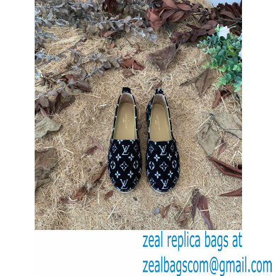 Louis Vuitton Starboard Flat Espadrilles Wool Black 2022 - Click Image to Close