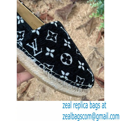 Louis Vuitton Starboard Flat Espadrilles Wool Black 2022 - Click Image to Close