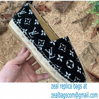 Louis Vuitton Starboard Flat Espadrilles Wool Black 2022 - Click Image to Close