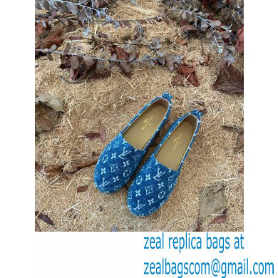 Louis Vuitton Starboard Flat Espadrilles Wool Blue 2022 - Click Image to Close