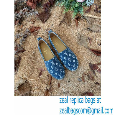 Louis Vuitton Starboard Flat Espadrilles Wool Blue 2022 - Click Image to Close