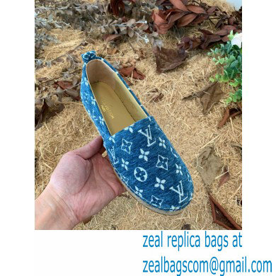 Louis Vuitton Starboard Flat Espadrilles Wool Blue 2022