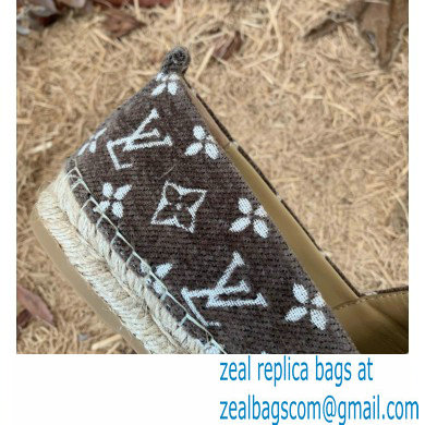 Louis Vuitton Starboard Flat Espadrilles Wool Coffee 2022