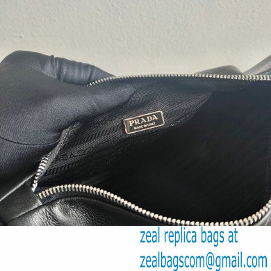 Prada Leather Triangle Shoulder Bag 1BH190 Black 2021