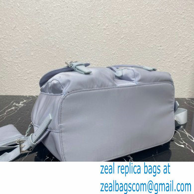 Prada Medium Nylon Backpack 1BZ811 Blue 2021 - Click Image to Close